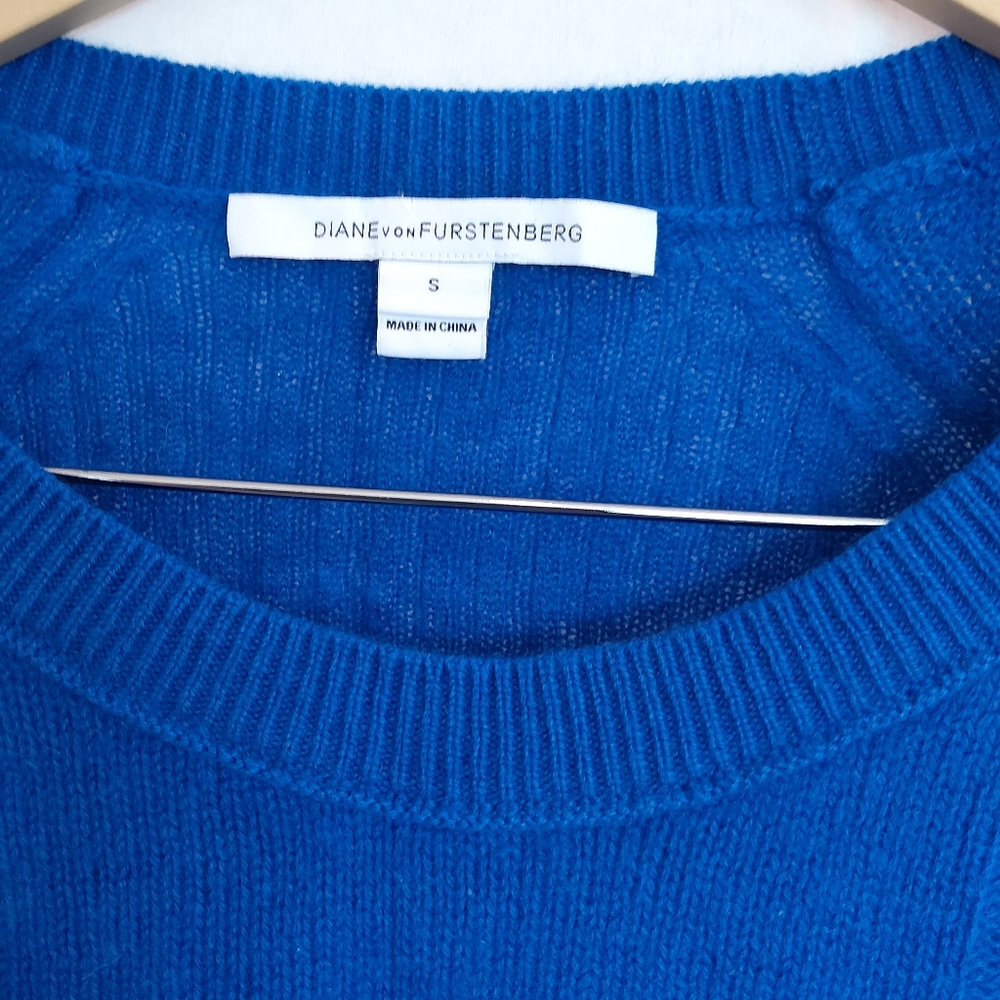 Women’s Classic Crewneck Sweater in Royal Blue - Picture 2 of 9